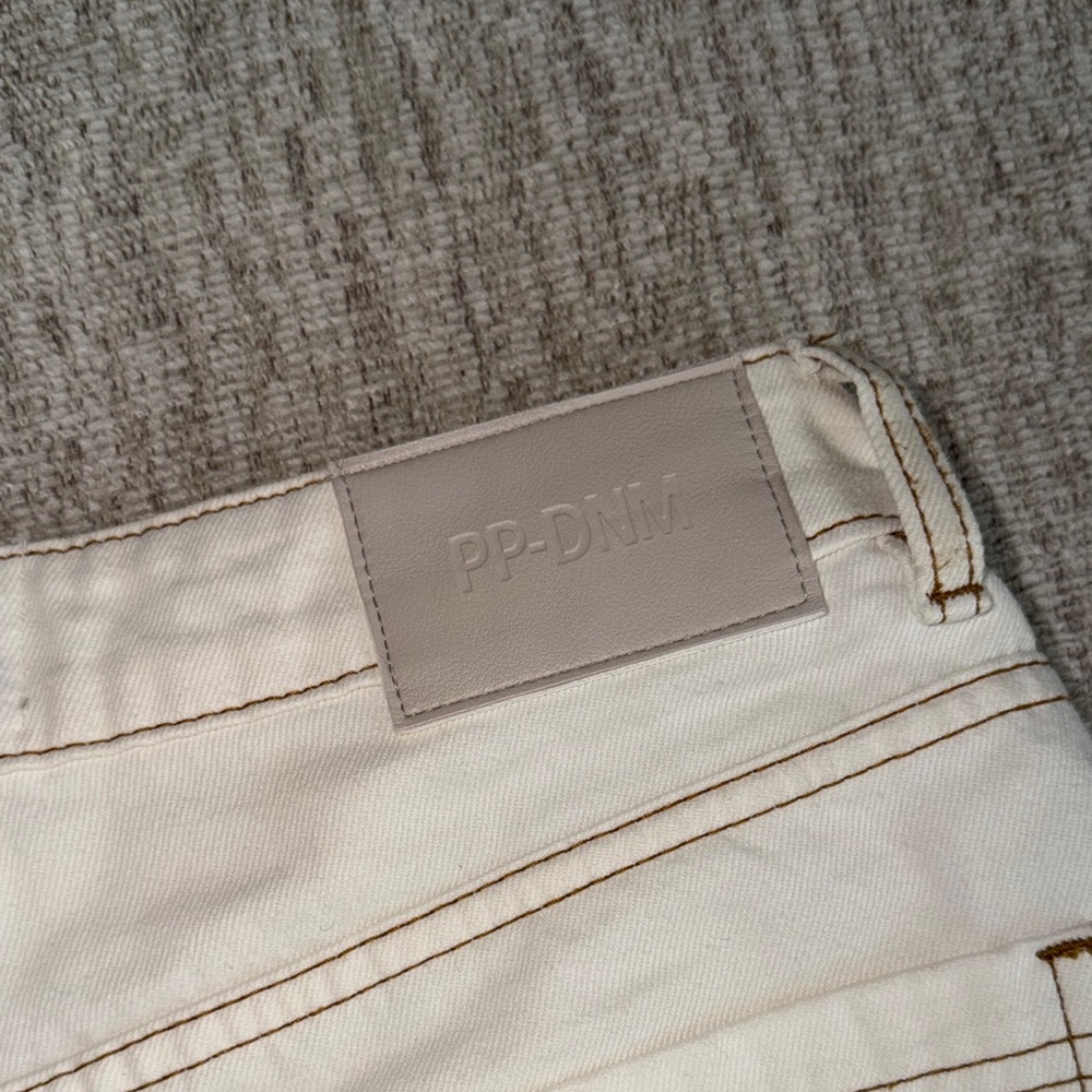 Princess Polly Cream Denim Mini Skort - Picture 11 of 11